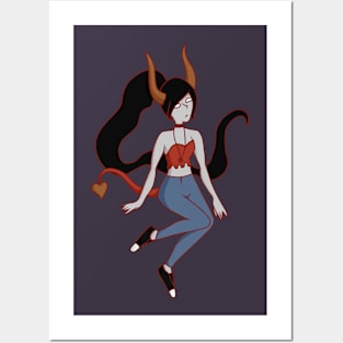 Cute Emo Demon Posters and Art